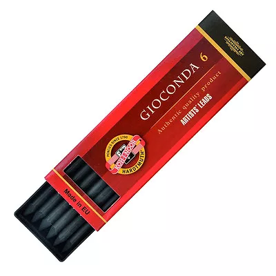 Koh-I-Noor 8673 Gioconda Artificial Drawing Charcoal Leads - Soft Medium & Hard • £6.25