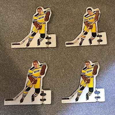 Lot Of 4 Boston Bruins Munro Hockey Team 1950's   Table Top Hockey • $25