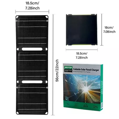 Outdoor Powerful Portable Solar Panel 5V 21W 40W Battery Phone Charger PD 20W QC • £35.03