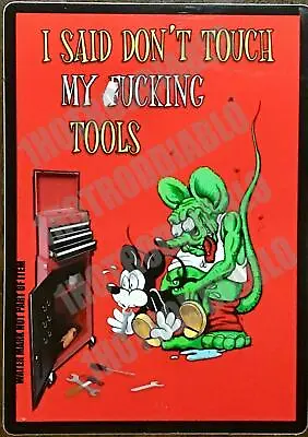 2-pack Rat Rod Hot Rod Sticker  Rat Fink Vintage Racing Tool Box  Gas Oil  • $4.20