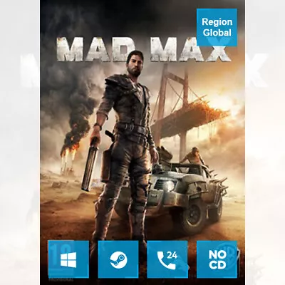 Mad Max For PC Game Steam Key Region Free • $6.06