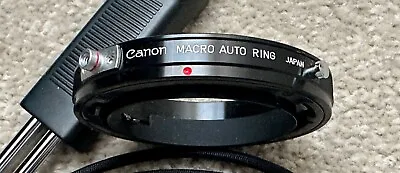 Genuine Canon MACRO AUTO RING (FD Mount) Ideal For Bellows (FD / FL) = EXC • £22.99