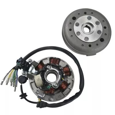 6 Coil Stator Magneto Flywheel For ATV Pit Bike XR50 XR70 CRF50 CRF70 50-125CC • $47.45