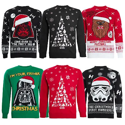 Mens Christmas Xmas Jumper Sweater Novelty Jumpers Ugly Retro Santa Reindeer • £17.95