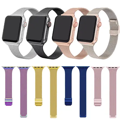 $13.19 • Buy Milanese Strap Band Apple Watch Series 7 SE 6 5 4 3 2 40 44 41 45mm IWatch Band 