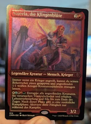 1x GERMAN Foil Etched Mythic Najeela The Blade-Blossom NM - Commander Legends X1 • $14.99