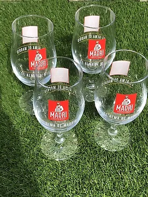 £9.95 • Buy Madri Half Pint Beer Glasses Set Of 4