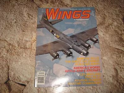 Vintage Magazine Wings By Sentry Dec 1990 Memphis Belle B17 Wwii Worst Airplane • $7.98