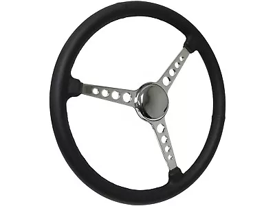 1908 - 1932 Model A  B  T Steering Wheel Chrome Kit - 15  Leather Grip • $193.49