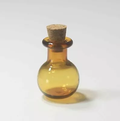 Dollhouse Miniature Amber Glass Onion Jar - Great For Halloween!  • $2.99