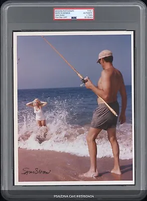 1950s Marilyn Monroe Photograph At The Beach Signed By Sam Shaw PSA Type 2 Photo • $750