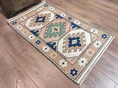 Vintage Area Rug Oushak Area Rug Bedroom Area Rug Living Room Rug 2.5 X 4 Ft • $318