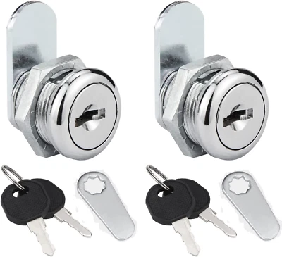 $18.98 • Buy Truck Tool Box Locks, 2-Pack 5/8  Cylinder Key Alike Cam Lock Replacement Kit...