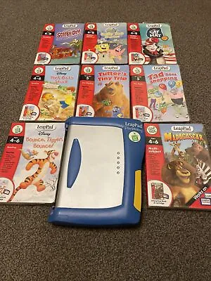 LeapPad Writing Plus Learning System 9 Books & Cartridges  4 + Yrs  Good Used • £32.99