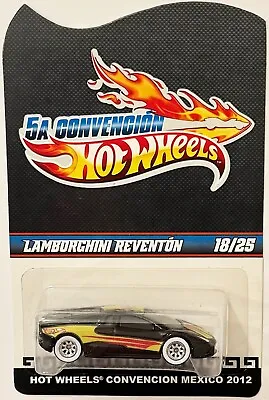 Black Lambo REVENTON Hot Wheels 2012 Mexico Convention 18/25 EXTREAMLY RARE • $444.44