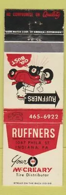 Matchbook Cover - Ruffners McCreary Tires Indiana PA • $3.99