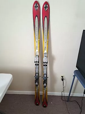 USED K2 Escape 5500 Skis W/Marker M6.2 Bindings Fair To Good Cond SHIPS FREE! • $139.99