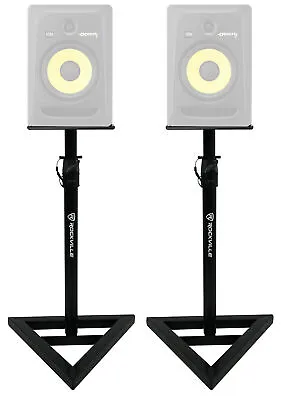 2 Rockville Adjustable Studio Monitor Speaker Stands For KRK ROKIT 8 G3 Monitors • $64.95