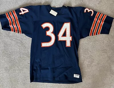 Walter Payton Chicago Bears Jersey Size Large Sand Knit NWT Vintage • $69.95