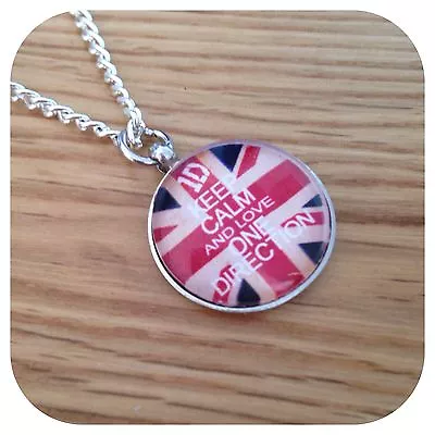 One Direction BOY BAND Keep Calm Round Necklace  • £3.99