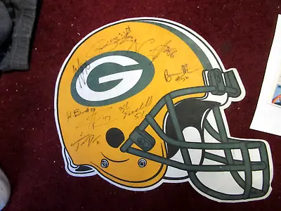 VTG Autographed Green Bay Packers Felt Helmet Banner Flag Pennant • $24.99
