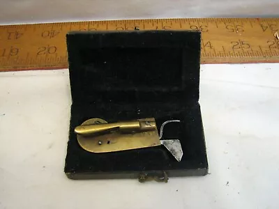 Antique Fleam Surgeon Tool Knife Lancet Bleeder Quack Medical Blood Letter Brass • $279.99