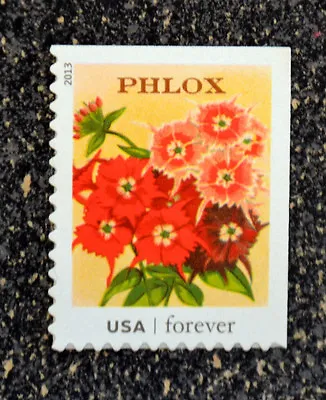 2013USA #4754 Forever Vintage Seed Packets - Philox Flower - Single Stamp  Mint • £2.47