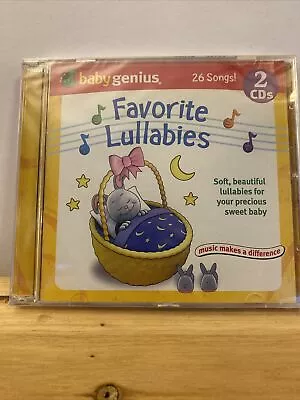 Baby Genius Favorite Lullabies 26 Songs - 2 CD's - 2004 - Sealed • $3.99