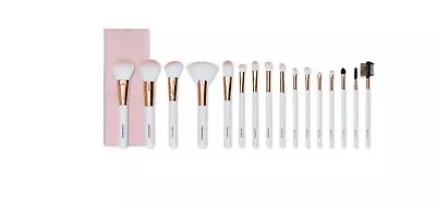 Casper & Lewis Rose Gold/Pink 16 Piece Brush Set In Rectangle Magnetic Case • $19.95