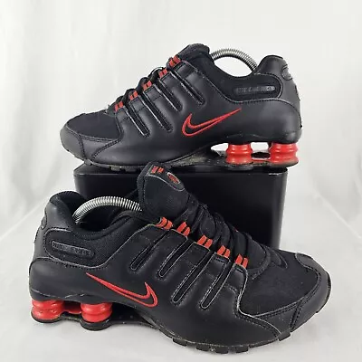 2011 Rare NIKE Shox NZ Black & Red Athletic Shoes 378341-036 Mens 7.5 Womens 9 • $74.99