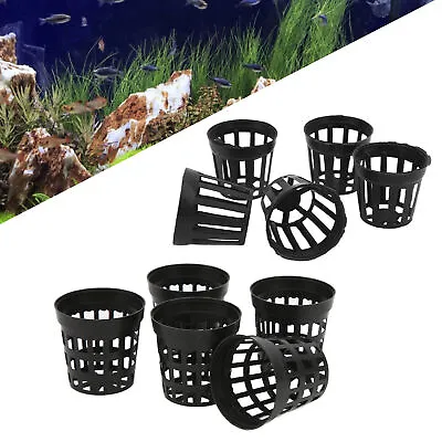 10pcs Net Cups Plastic Garden Fish Tank Planting Basket For Emb • $13.92