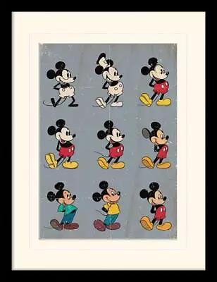 Mickey Mouse - Evolution - Official 30 X 40cm Framed Mounted Print • £21.99