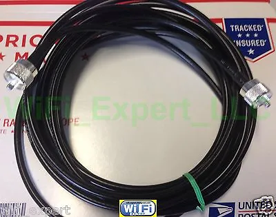TIMES MICROWAVE ® 25 Feet LMR240 Antenna Jumper Coax Cable PL259 Connector USA • $49.67