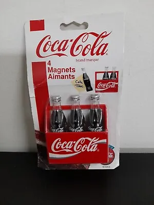 Vintage Coca Cola 4 Fridge Magnets 1995 • $20