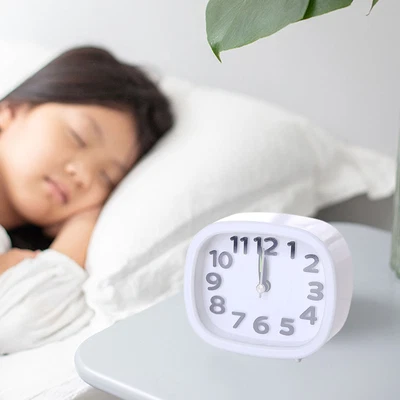 $14.30 • Buy Desk Clock Compact Multi-functional Portable Silent Desktop Analog Clock Plastic