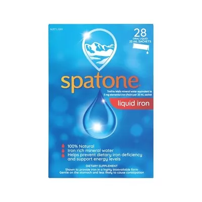 * Spatone 100% Natural Iron Supplement 28 Sachets Maintain Healthy Iron Levels • $30.88