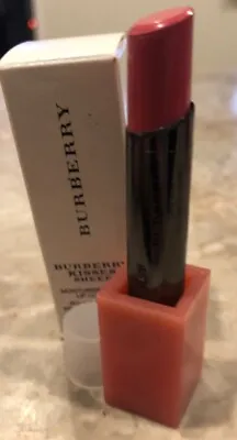 $16 • Buy BURBERRY KISSES SHEER MOISTURISING LIPSTICK 205 Nude Pink With Tester Box & Cap