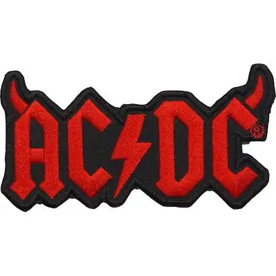 £3.89 • Buy Officially Licensed ACDC Horns Logo Iron On Patch- Music Rock Band Patches M002