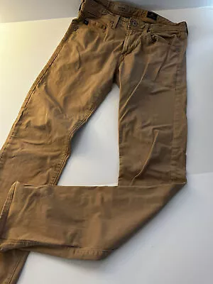 ADRIANO GOLDSCHMIED Khaki THE MATCHBOX Slim Straight Pants Jeans 31 X 33 • $28