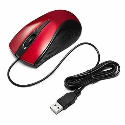 Wired USB Optical Mouse Wireless Optical Mouse Retractable Mini USB Mouse For PC • $6.99