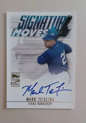 2003 Topps Traded #SMA-MT Mark Teixeira Signature Moves Auto • $9