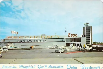 Delta Beechcraft Hanger 2 Metro Airport TN Memphis Aircraft 6x9 Postcard • $50