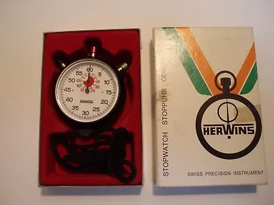 £75 • Buy Herwins Swiss Made Mechanical Stopwatch, Unused In Box