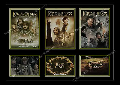 The Lord Of The Rings Trilogy Signed Limited Edition Movie A4 Photo Print • £8.69