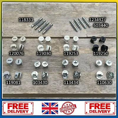 Ikea Plastic & Metal Cams And Screws Bolts For Drawers Wardrobes Chests Parts  • £2.95
