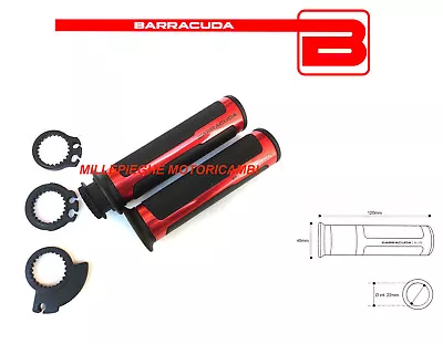 BARRACUDA RACE RED 120mm Knobs + Pulagas For KAWASAKI Ninja 750 ZX 7R • £61.55