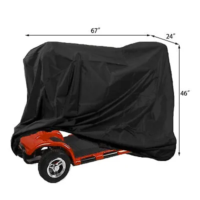 67  Mobility Scooter Cover With Storage Bag Wheelchair Snow Protector Waterproof • $16.98