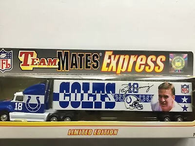 2000 White Rose Indianapolis Colts Peyton Manning Semi Hauler Diecast NIP Rare • $39.88