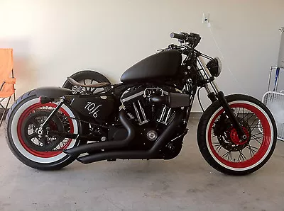 $1360 • Buy 2008-2017 Harley Sportster Nightster Powder Coated 40 Spoke Wheel Set 16 &19 