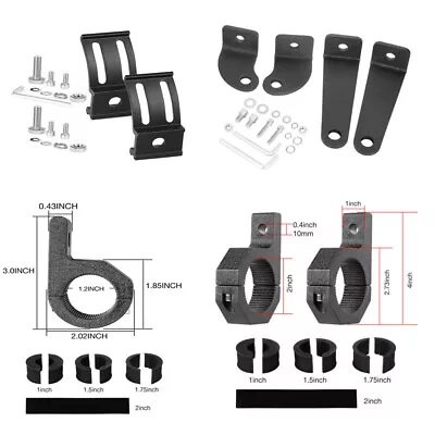 Universal Side/Bottom Mounting Brackets Roll Bull Bar For LED Work Light Bar Pod • $10.99